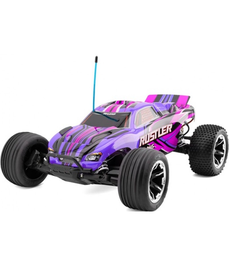 Traxxas Rustler HD 1/10 RTR 2WD Electric Stadium Truck (Pink) w/XL-5 ESC, TQ 2.4GHz Radio, Battery & USB-C Charger