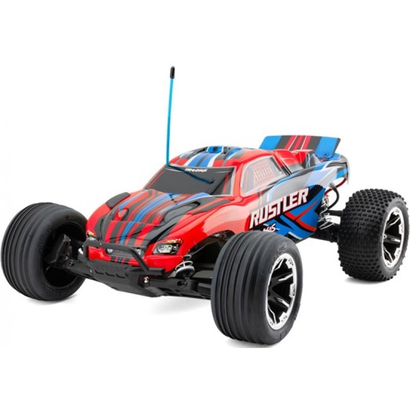 Traxxas Rustler HD 1/10 RTR 2WD Electric Stadium Truck (Red) w/XL-5 ESC, TQ 2.4GHz Radio, Battery & USB-C Charger