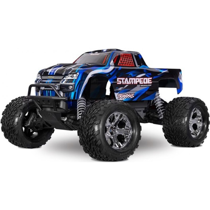 Traxxas Stampede BL-2s HD RTR 1/10 2WD Brushless Monster Truck (Blue) w/BL-2s ESC & TQ 2.4GHz Radio