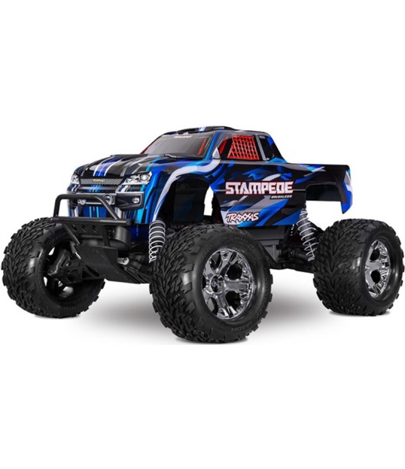 Traxxas Stampede BL-2s HD RTR 1/10 2WD Brushless Monster Truck (Blue) w/BL-2s ESC & TQ 2.4GHz Radio