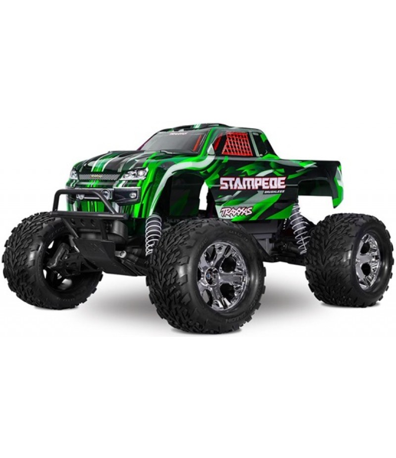 Traxxas Stampede BL-2s HD RTR 1/10 2WD Brushless Monster Truck (Green) w/BL-2s ESC & TQ 2.4GHz Radio