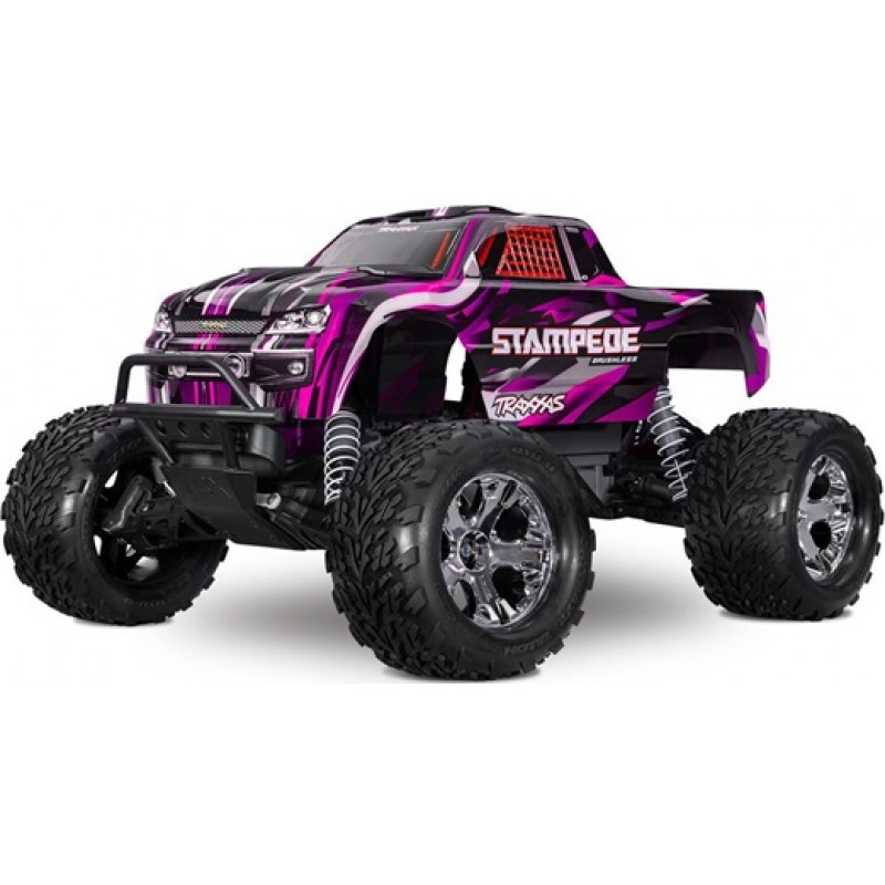 Traxxas Stampede BL-2s HD RTR 1/10 2WD Brushless Monster Truck (Pink) w/BL-2s ESC & TQ 2.4GHz Radio