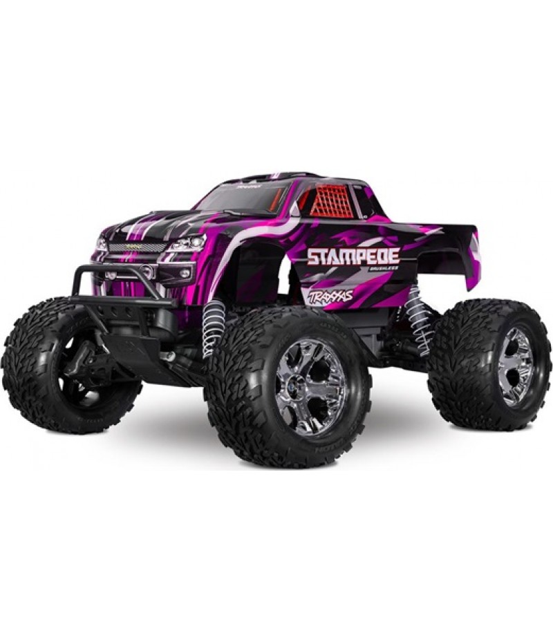 Traxxas Stampede BL-2s HD RTR 1/10 2WD Brushless Monster Truck (Pink) w/BL-2s ESC & TQ 2.4GHz Radio