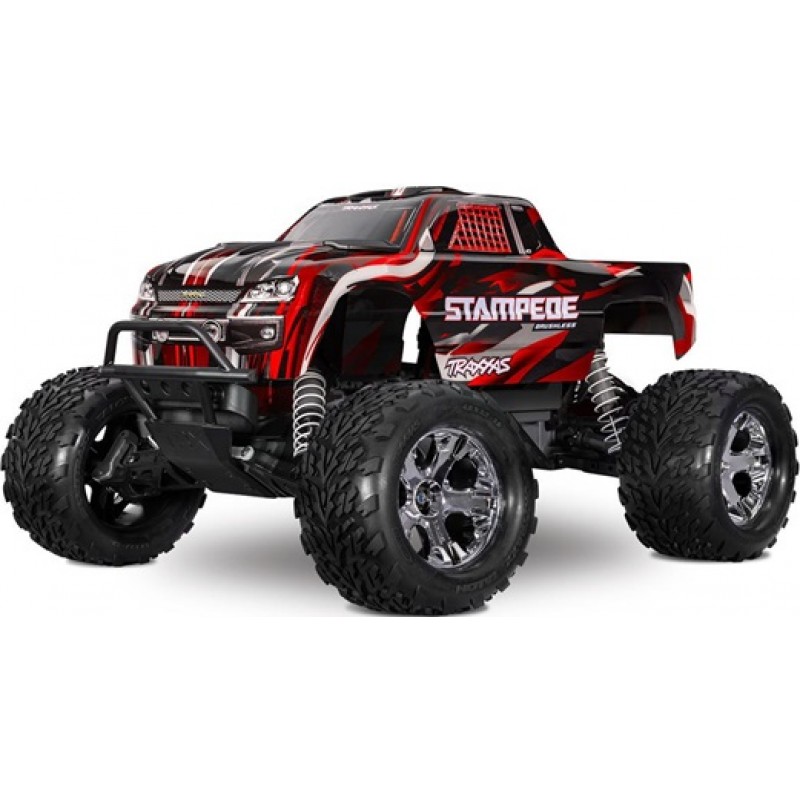 Traxxas Stampede BL-2s HD RTR 1/10 2WD Brushless Monster Truck (Red) w/BL-2s ESC & TQ 2.4GHz Radio