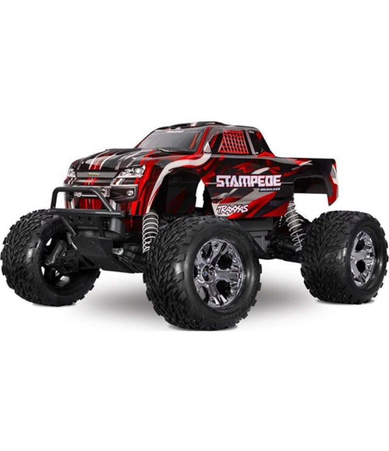 Traxxas Stampede BL-2s HD RTR 1/10 2WD Brushless Monster Truck (Red) w/BL-2s ESC & TQ 2.4GHz Radio