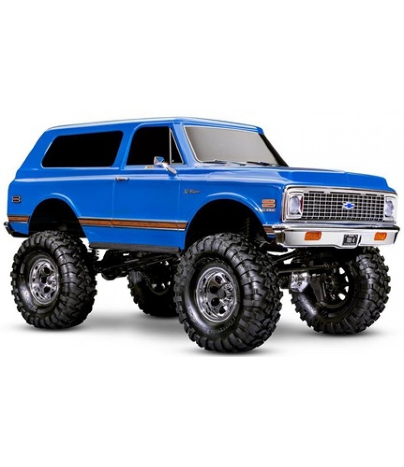 Traxxas TRX-4 1/10 High Trail Edition RC Crawler w/'72 Chevy K5 Blazer Body (Blue) & TQi 2.4GHz Radio