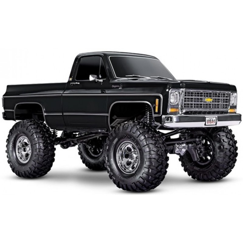 Traxxas TRX-4 1/10 High Trail Edition RC Crawler w/'79 Chevy K10 Truck Body (Black) &/TQi 2.4GHz Radio