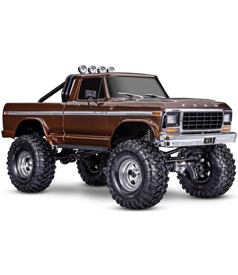 Traxxas TRX-4 1/10 High Trail Edition RC Crawler w/'79 Ford F-150 Ranger XLT Body (Brown) & TQi 2.4GHz Radio