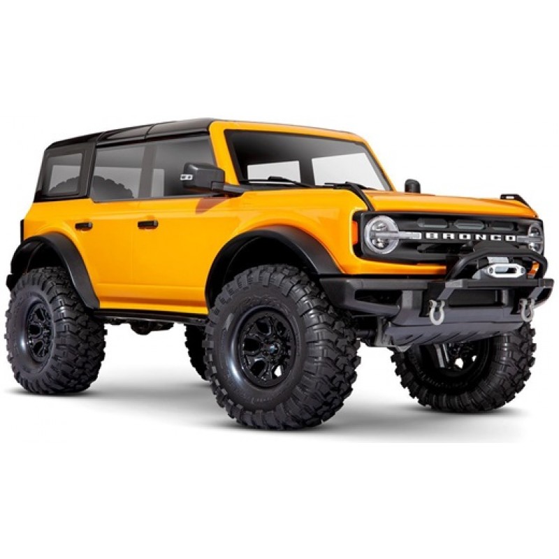 Traxxas TRX-4 1/10 Trail Crawler Truck w/2021 Ford Bronco Body (Orange) & TQi 2.4GHz Radio