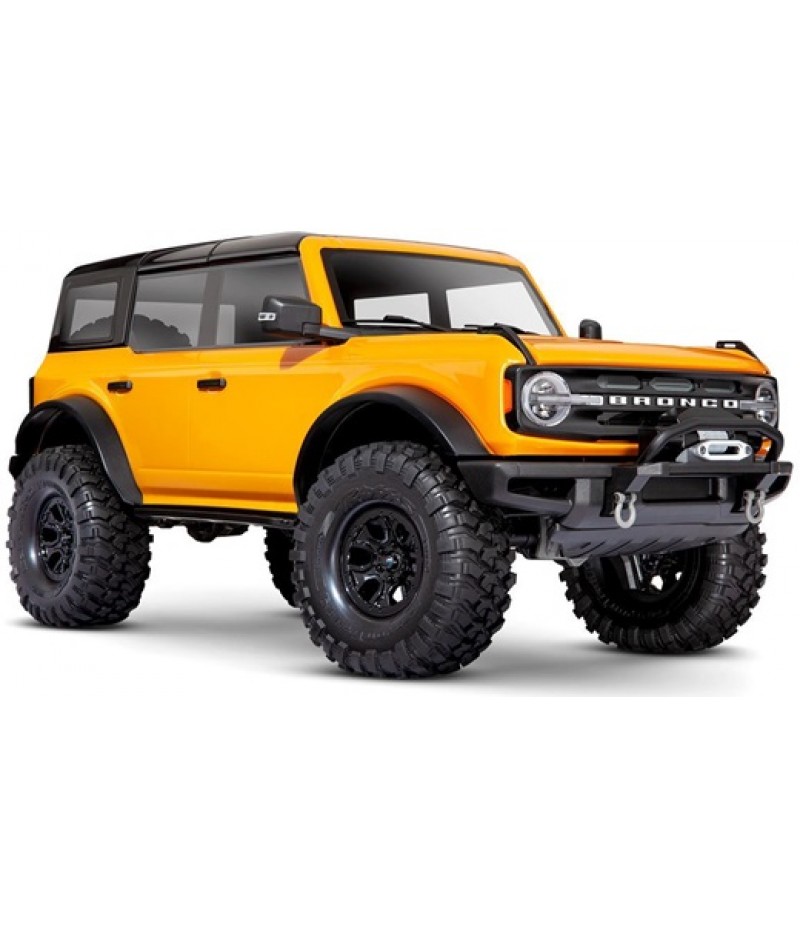 Traxxas TRX-4 1/10 Trail Crawler Truck w/2021 Ford Bronco Body (Orange) & TQi 2.4GHz Radio