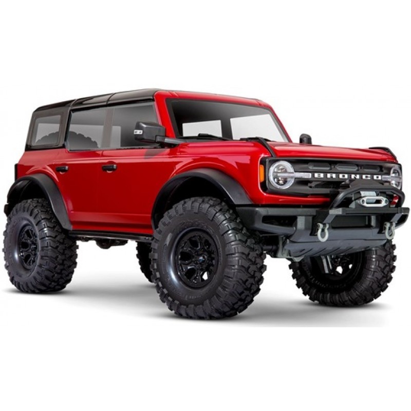 Traxxas TRX-4 1/10 Trail Crawler Truck w/2021 Ford Bronco Body (Red) & TQi 2.4GHz Radio