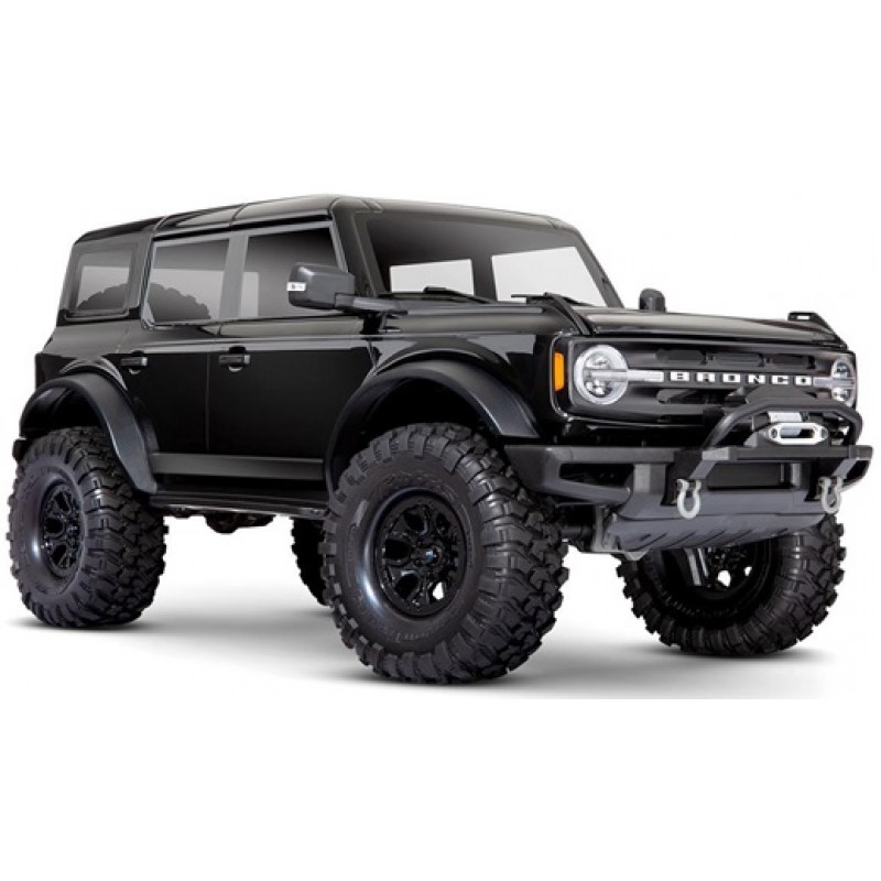 Traxxas TRX-4 1/10 Trail Crawler Truck w/2021 Ford Bronco Body (Shadow Black) & TQi 2.4GHz Radio