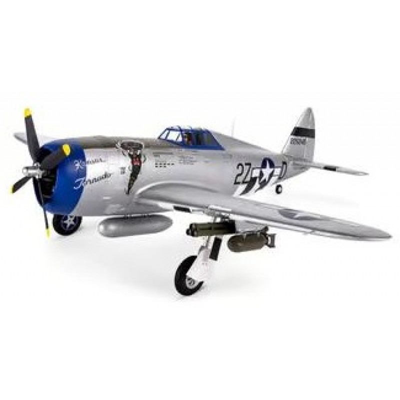 E-flite P-47 Razorback Bind-N-Fly Basic Electric Airplane w/AS3X & SAFE (1.2m)