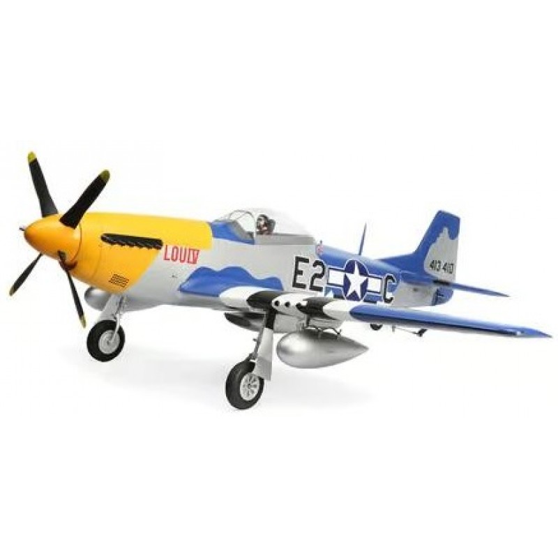 E Flite P-51D Mustang 1.5m BNF Basic with Smart EFL01250