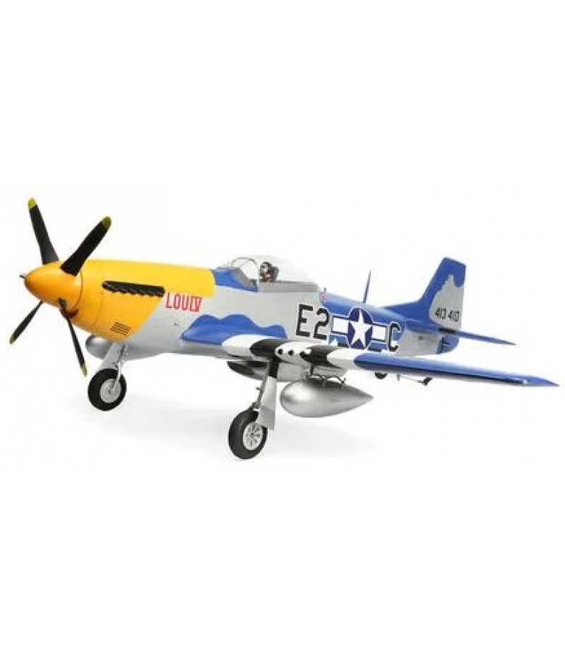 E Flite P-51D Mustang 1.5m BNF Basic with Smart EFL01250