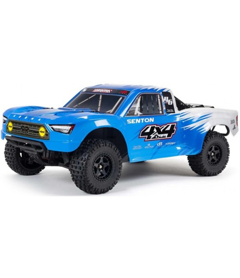 Arrma 1/10 SENTON 4X4 V3 MEGA 550 Brushed Short Course Truck RTR (Blue)