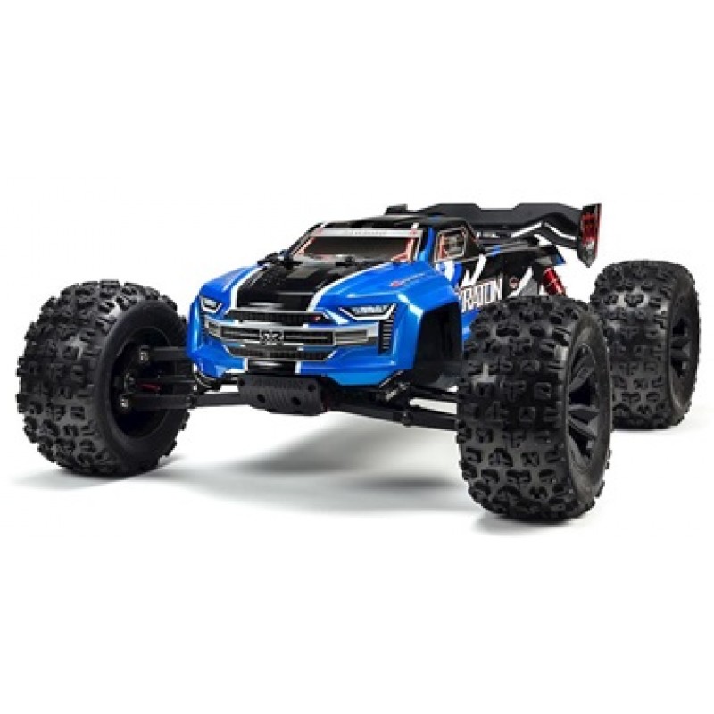 Arrma 1/8 KRATON 6S V5 4WD BLX Speed Red Monster Truck with Spektrum Firma RTR (Blue)