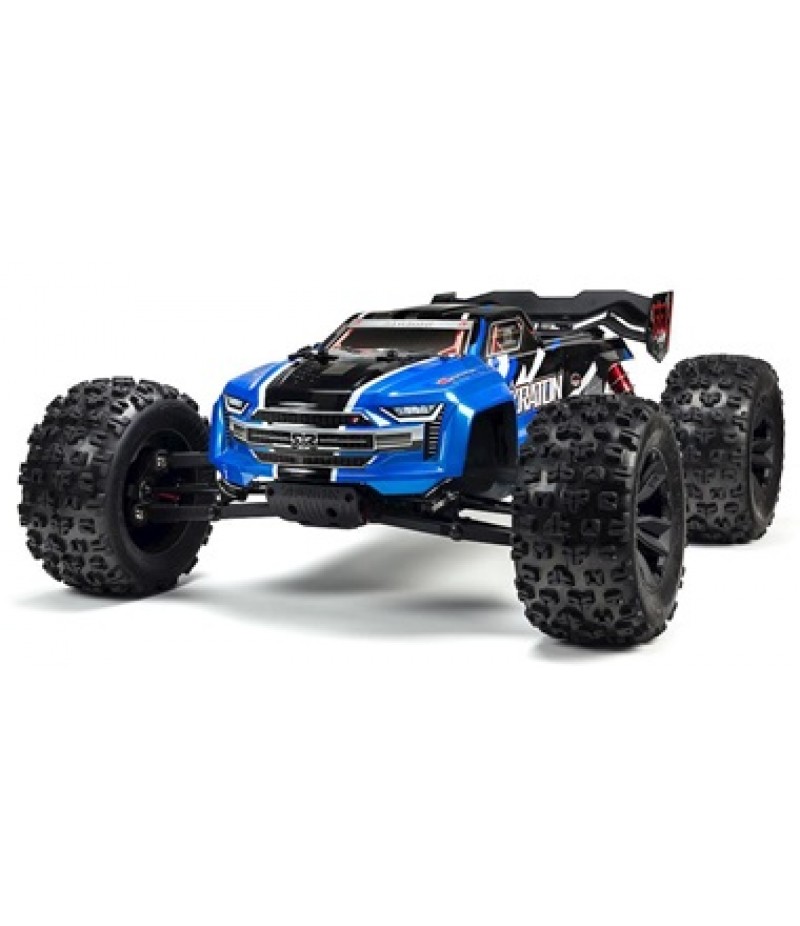 Arrma 1/8 KRATON 6S V5 4WD BLX Speed Red Monster Truck with Spektrum Firma RTR (Blue)