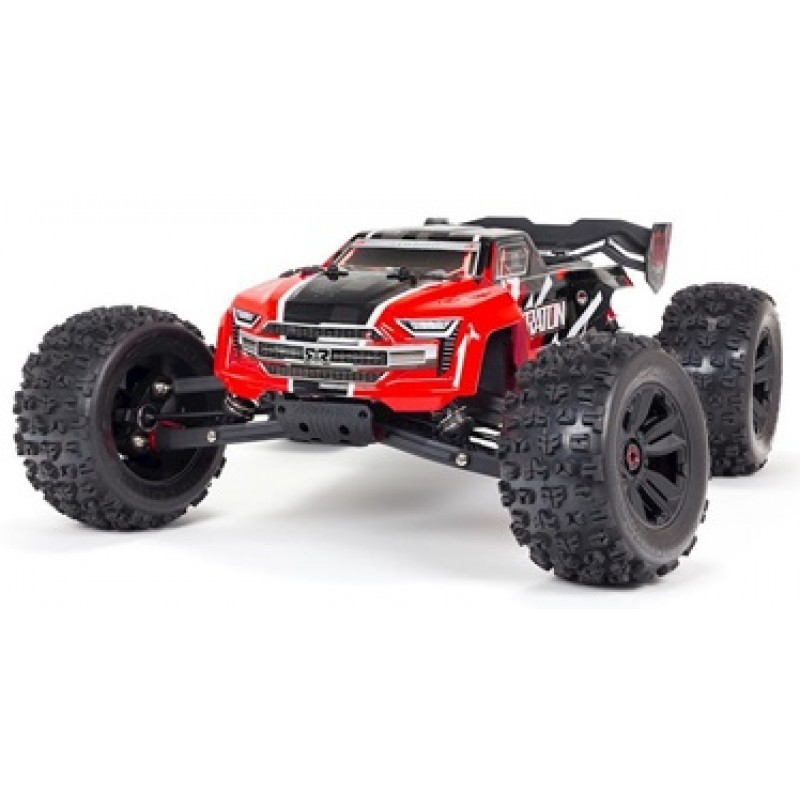 Arrma 1/8 KRATON 6S V5 4WD BLX Speed Red Monster Truck with Spektrum Firma RTR (Red)