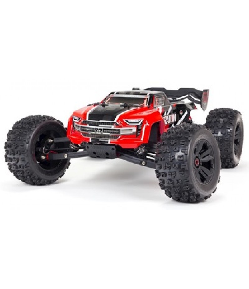 Arrma 1/8 KRATON 6S V5 4WD BLX Speed Red Monster Truck with Spektrum Firma RTR (Red)