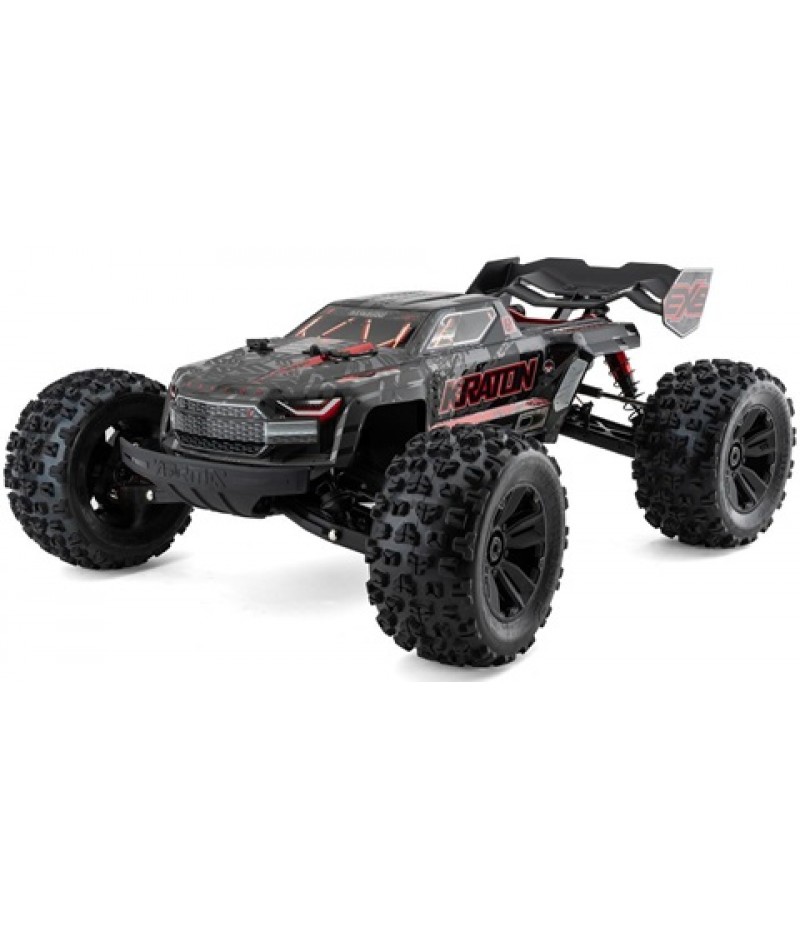 Arrma Kraton 6S EXB RTR 1/8 4WD Brushless Monster Truck (Black) w/DX3 2.4GHz Radio, Smart ESC & AVC