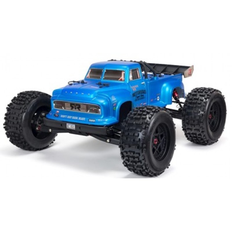 Arrma NOTORIOUS 6S V5 4WD 1/8 BLX Stunt Truck with Spektrum Firma RTR (Blue)