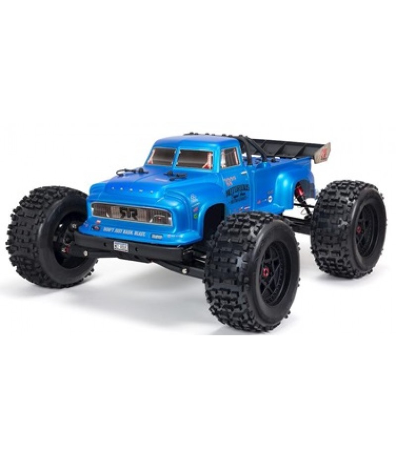 Arrma NOTORIOUS 6S V5 4WD 1/8 BLX Stunt Truck with Spektrum Firma RTR (Blue)