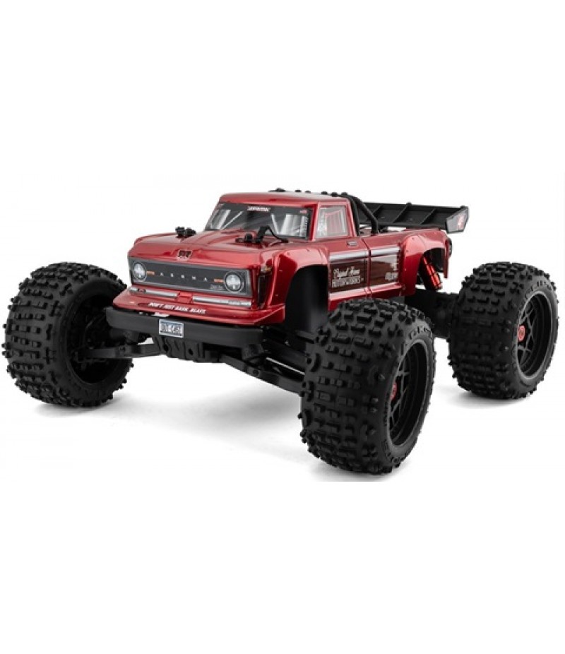 Arrma Outcast 4S V2 BLX Brushless RTR 1/10 Stunt Truck (Red) w/SLT3 2.4GHz Radio & Smart ESC