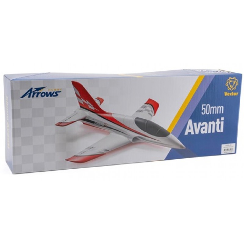 Arrows Hobby Avanti 50mm EDF PNP Electric Airplane (640mm) w/Vector Flight Stabilization System