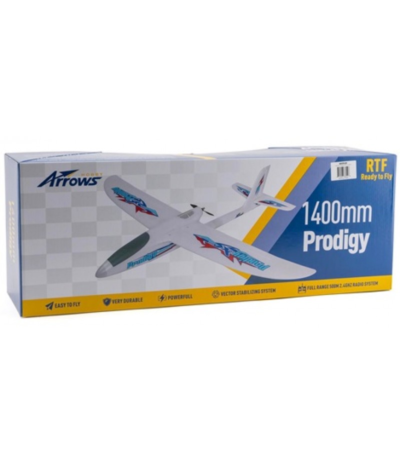 Arrows Hobby Prodigy RTF Electric Airplane (1400mm) w/Vector Flight Stabilization System