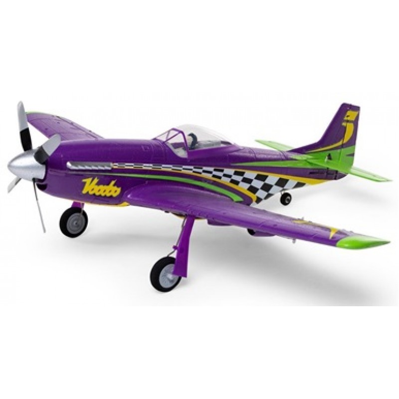 E-flite UMX P-51D Voodoo BNF Basic Electric Airplane (493mm) w/AS3X & SAFE Select