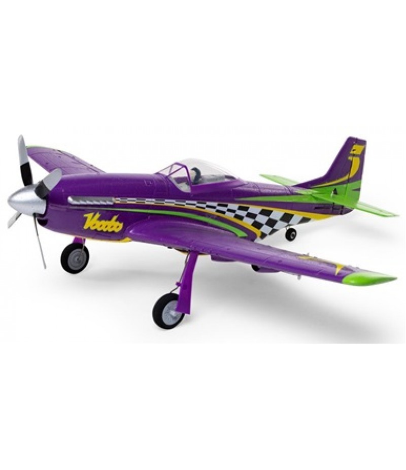 E-flite UMX P-51D Voodoo BNF Basic Electric Airplane (493mm) w/AS3X & SAFE Select