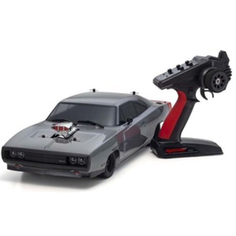 Kyosho EP Fazer Mk2 FZ02L VE 1970 Dodge Charger 4WD 1/10 RTR Touring Car w/Syncro KT-231P+ 2.4GHz Radio (Grey)