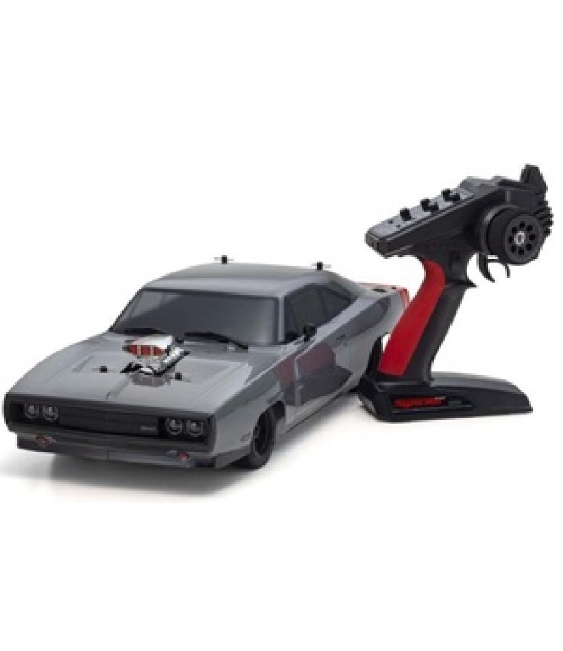 Kyosho EP Fazer Mk2 FZ02L VE 1970 Dodge Charger 4WD 1/10 RTR Touring Car w/Syncro KT-231P+ 2.4GHz Radio (Grey)