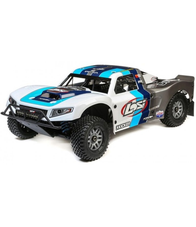 Losi 5IVE-T 2.0 V2: 1/5 4wd SCT Gas BND: Gry/Blu/Wht LOS05014V2T1