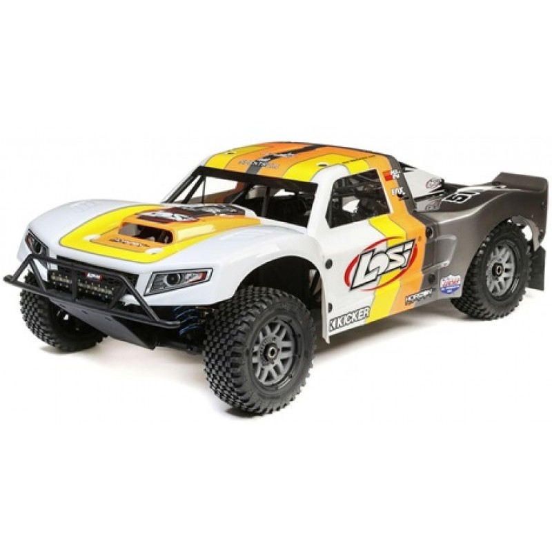 Losi 5IVE-T 2.0 V2: 1/5 4wd SCT Gas BND: Gry/Org/Wht LOS05014V2T2