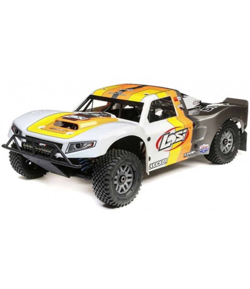 Losi 5IVE-T 2.0 V2: 1/5 4wd SCT Gas BND: Gry/Org/Wht LOS05014V2T2