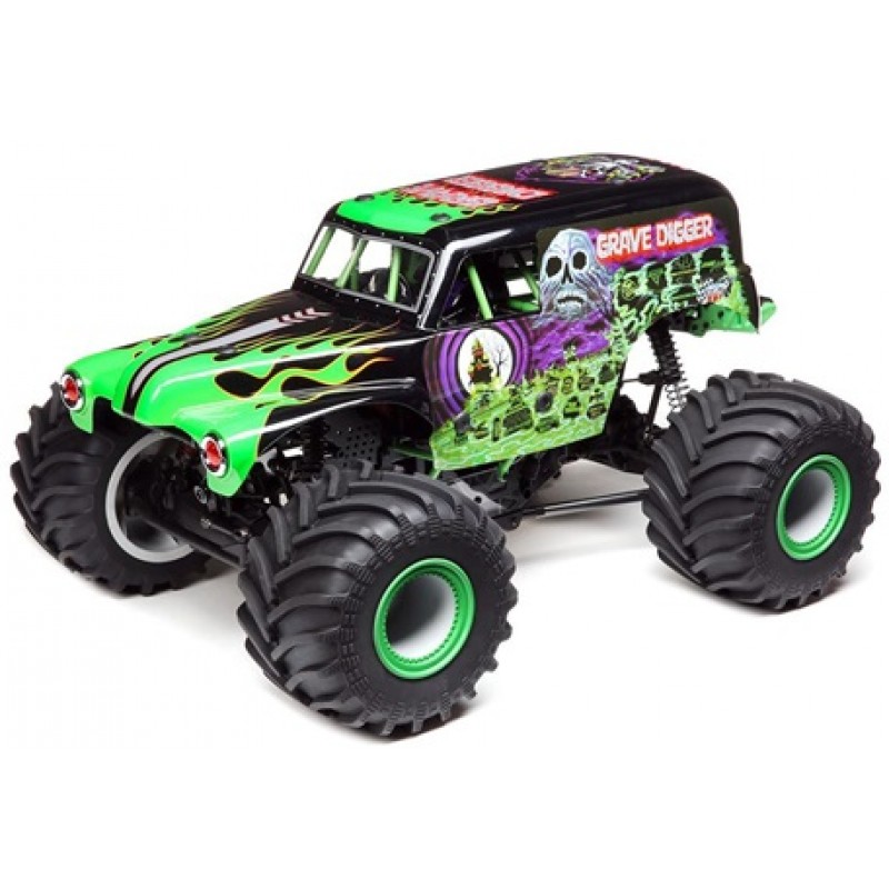 Losi LMT 4WD Solid Axle Grave Digger 1/10 Monster Truck RTR (Green)