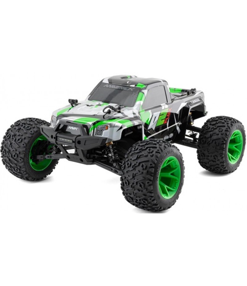 Maverick Quantum2 Flux Brushless 1/10 4WD RTR Electric Monster Truck (Green)