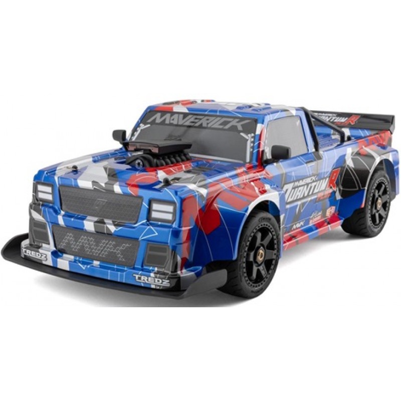 Maverick QuantumR Flux 1/8 4S 4WD Brushless RTR Electric Race Truck (Blue/Red) w/2.4GHz Transmitter