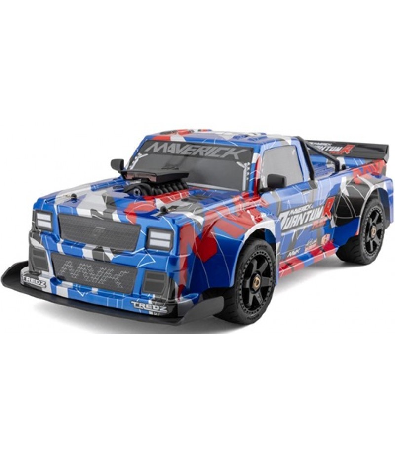 Maverick QuantumR Flux 1/8 4S 4WD Brushless RTR Electric Race Truck (Blue/Red) w/2.4GHz Transmitter