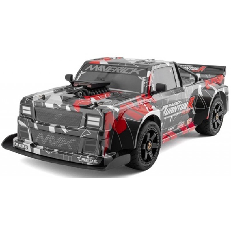 Maverick QuantumR Flux 1/8 4S 4WD Brushless RTR Electric Race Truck (Grey/Red) w/2.4GHz Transmitter