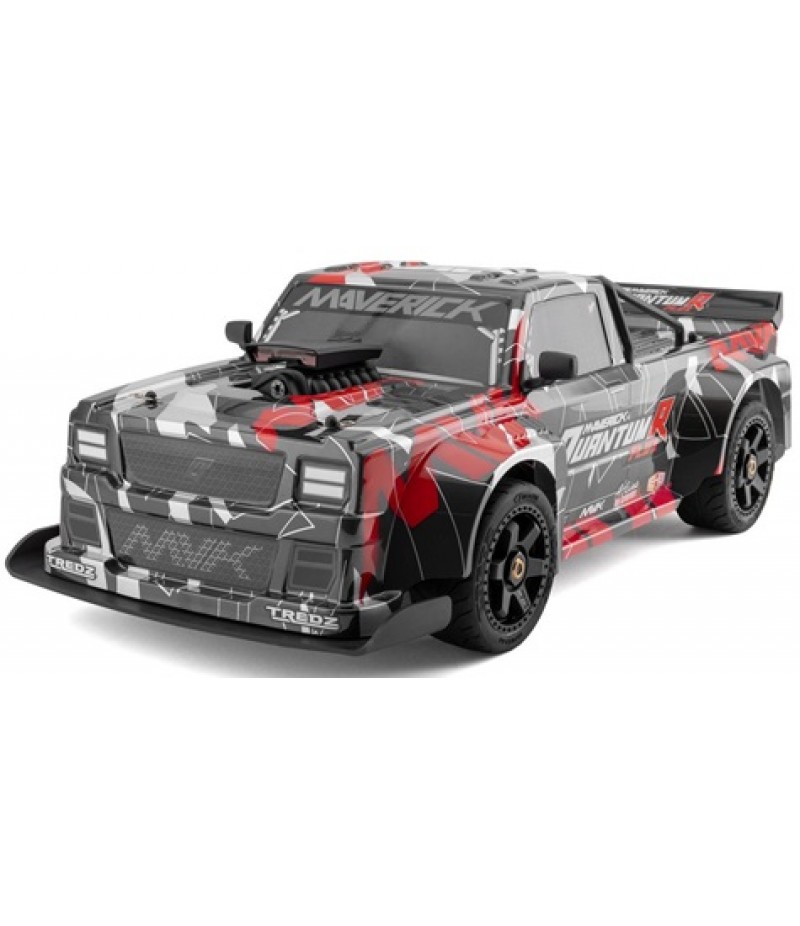 Maverick QuantumR Flux 1/8 4S 4WD Brushless RTR Electric Race Truck (Grey/Red) w/2.4GHz Transmitter