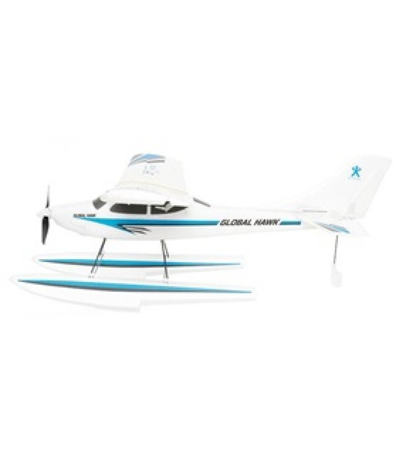 PlaySTEM Global Hawk RC Trainer w/Floats - Blue