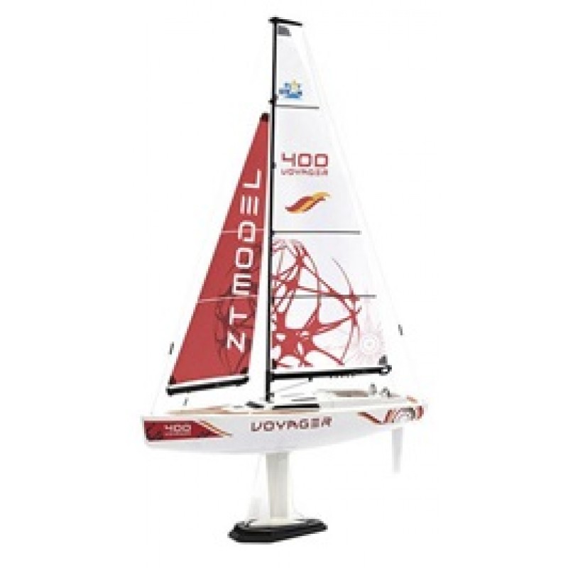 PlaySTEM Voyager 400 Sailboat w/2.4GHz Transmitter (Red)