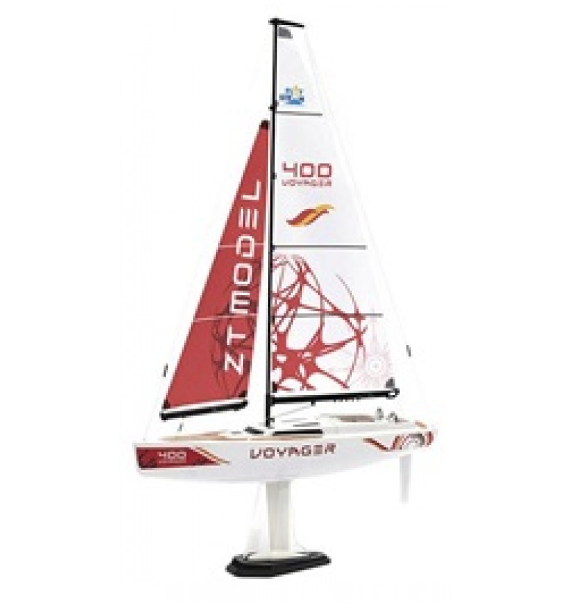 PlaySTEM Voyager 400 Sailboat w/2.4GHz Transmitter (Red)