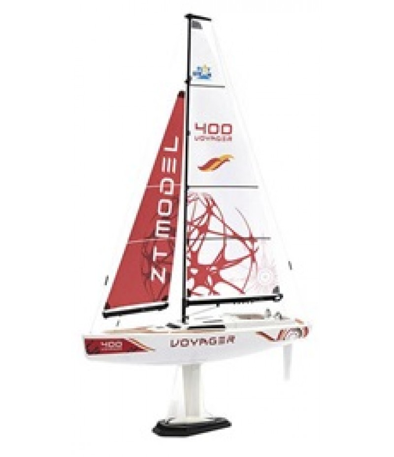 PlaySTEM Voyager 400 Sailboat w/2.4GHz Transmitter (Red)