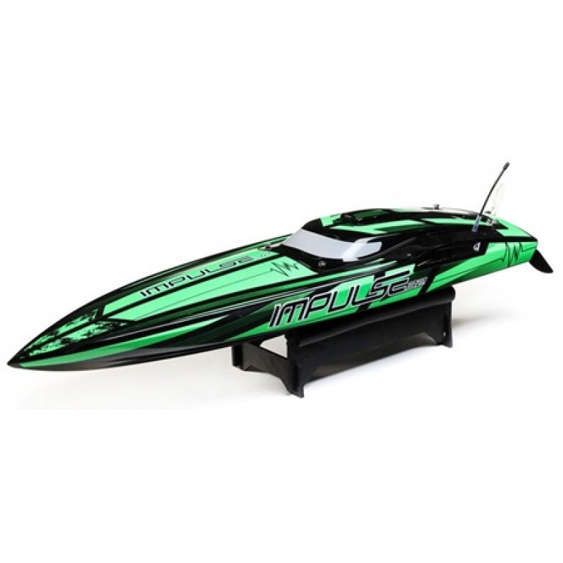 Pro Boat Impulse 32" Deep-V RTR Brushless Boat (Black/Green) w/2.4GHz Radio & SMART