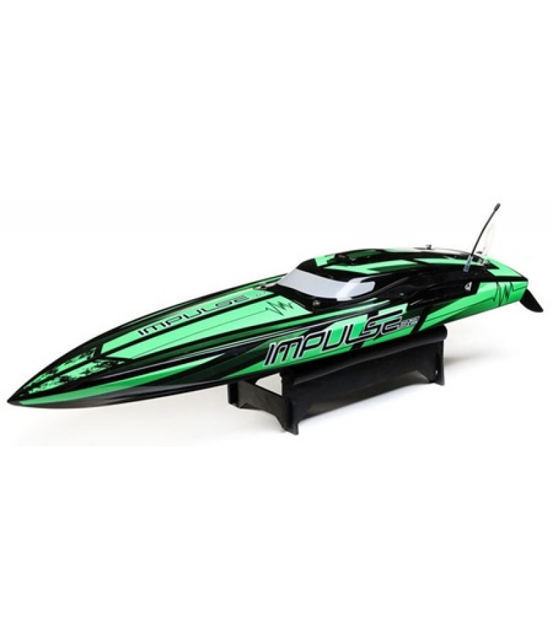 Pro Boat Impulse 32" Deep-V RTR Brushless Boat (Black/Green) w/2.4GHz Radio & SMART