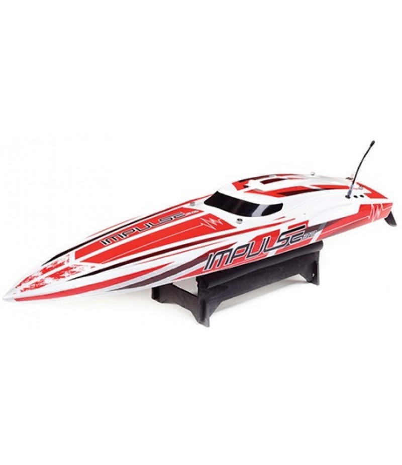 Pro Boat Impulse 32" Deep-V RTR Brushless Boat (White/Red) w/2.4GHz Radio & SMART